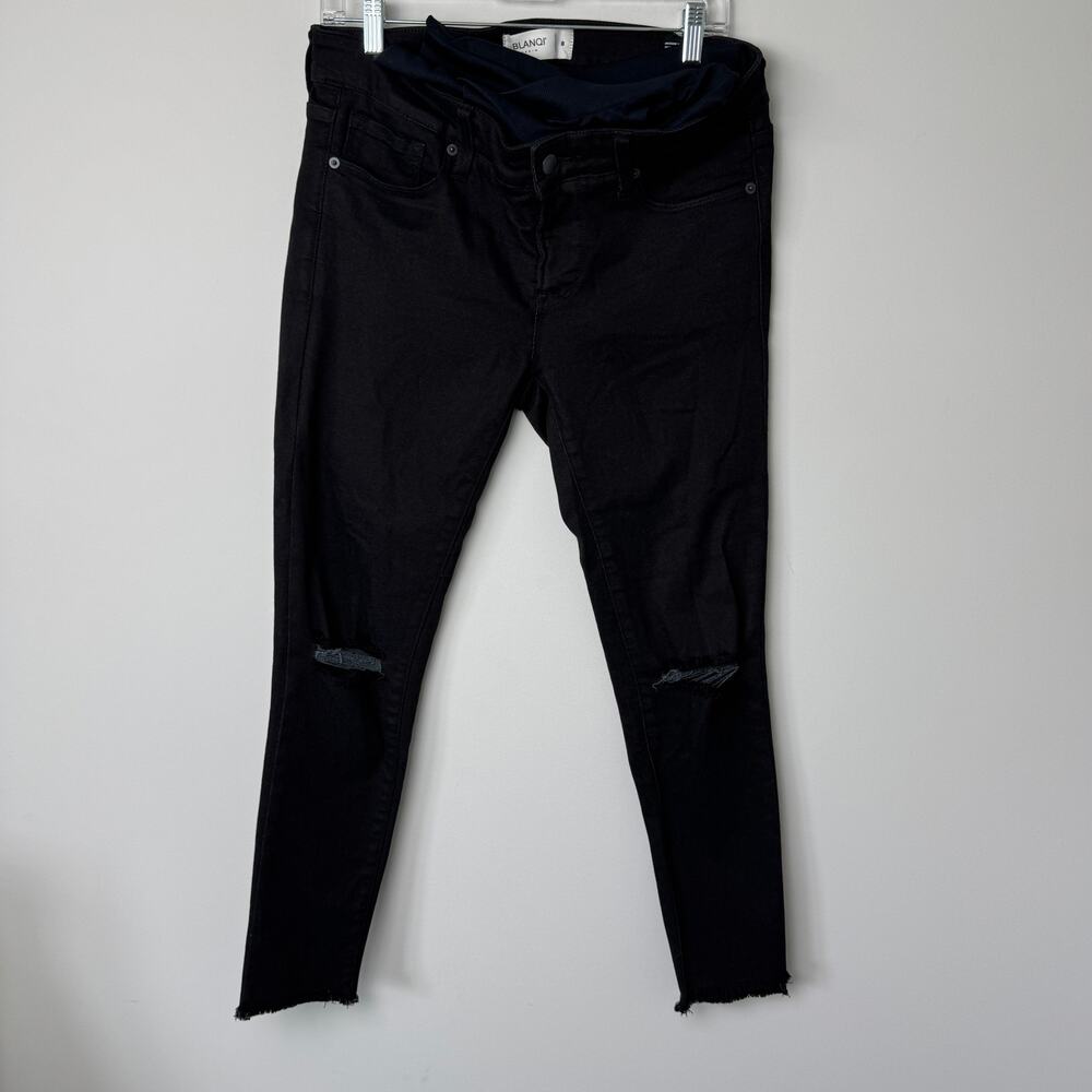 Blanqi Denim Women's Maternity Black Skinny Jeans Size 8